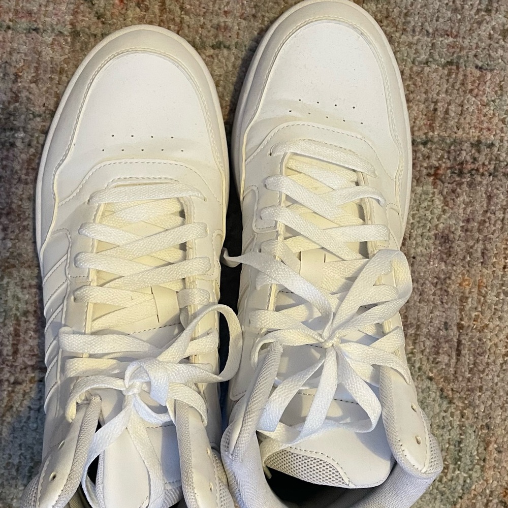Adidas White Sneakers Minimalist Design